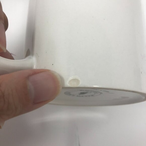 Vintage 1997 Ralph Lauren Polo Cowboy Bear White Tall Coffee Cup Mug - Picture 5 of 5